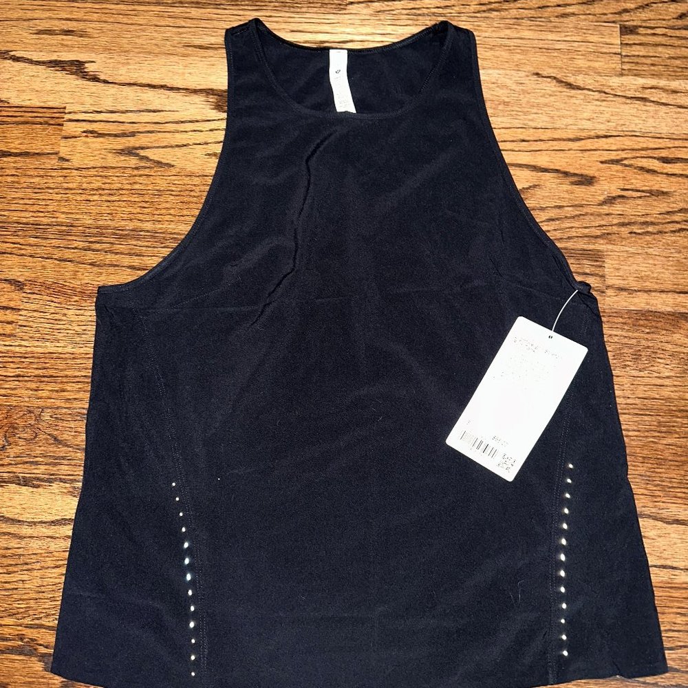 lululemon Lightweight Stretch Run Tank Size 8 Black NWT